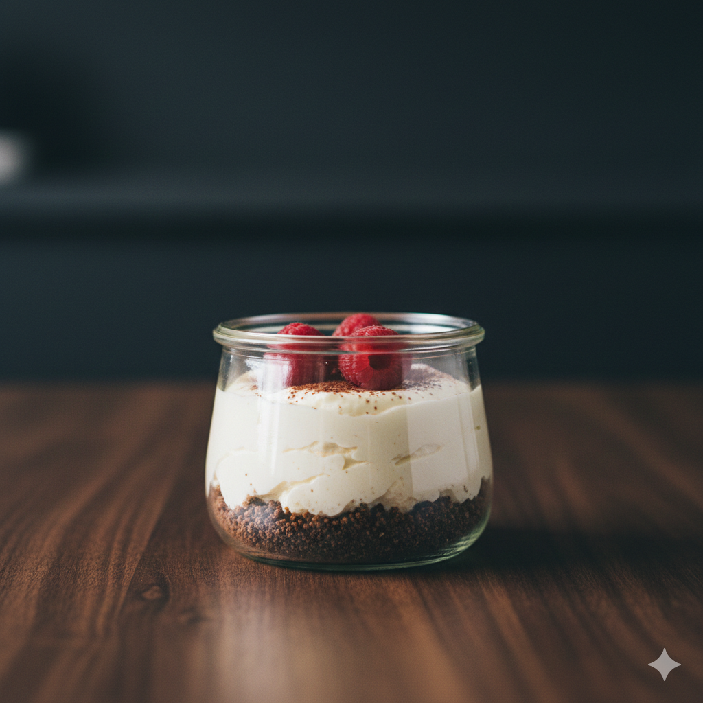 Cheesecake proteico sin horno (vasito)