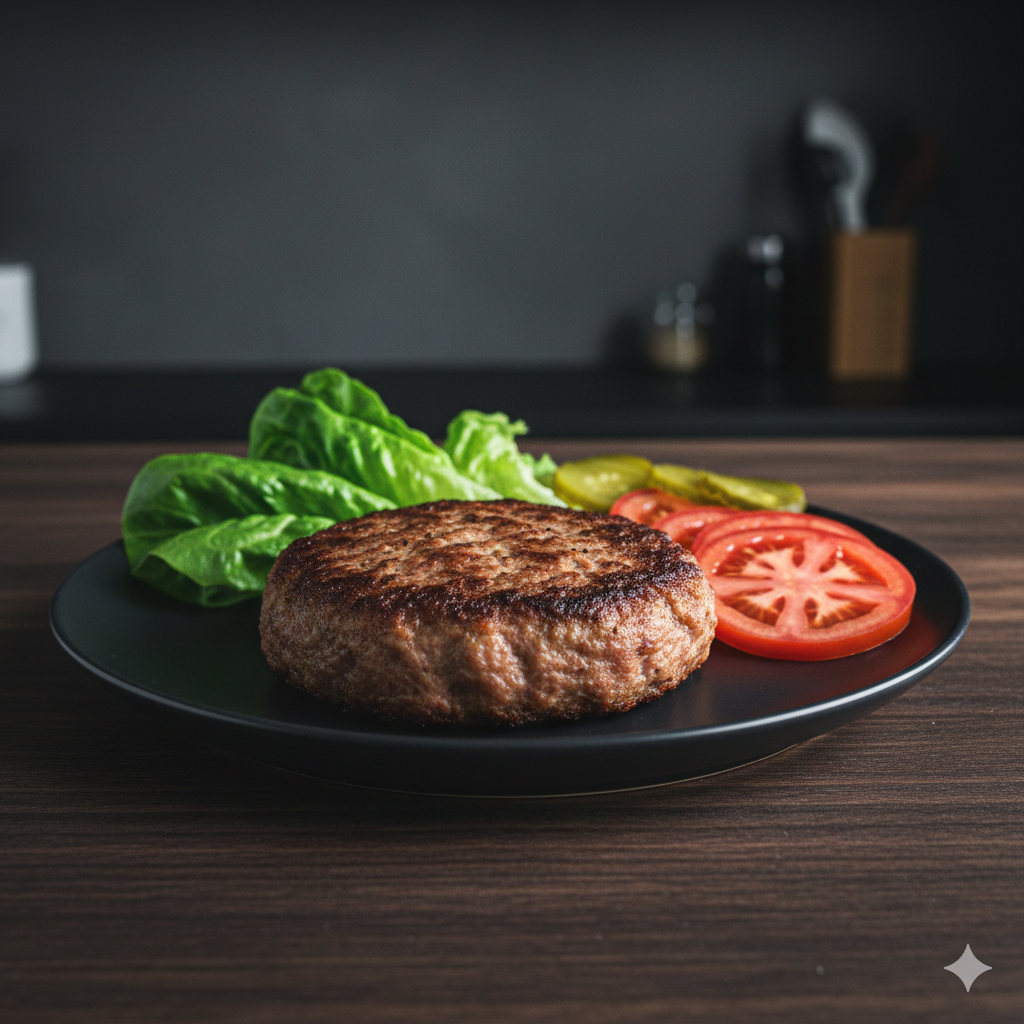 Hamburguesa de pavo en airfryer (sin pan)